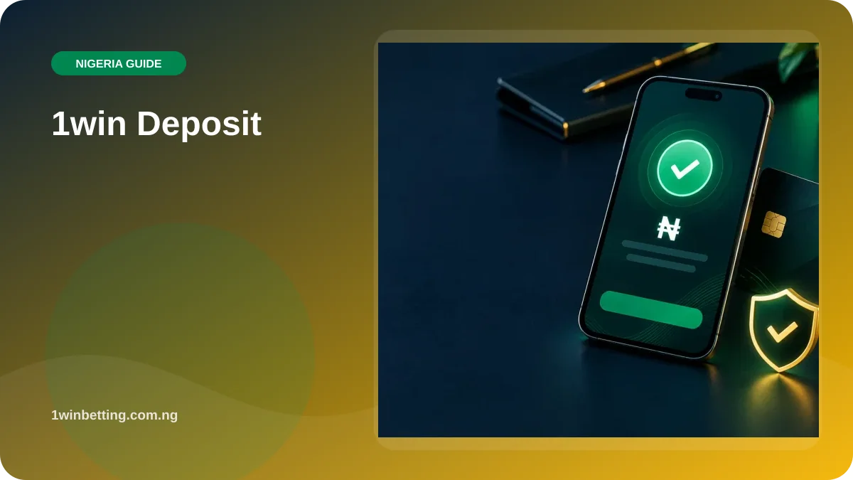 1win Deposit illustration