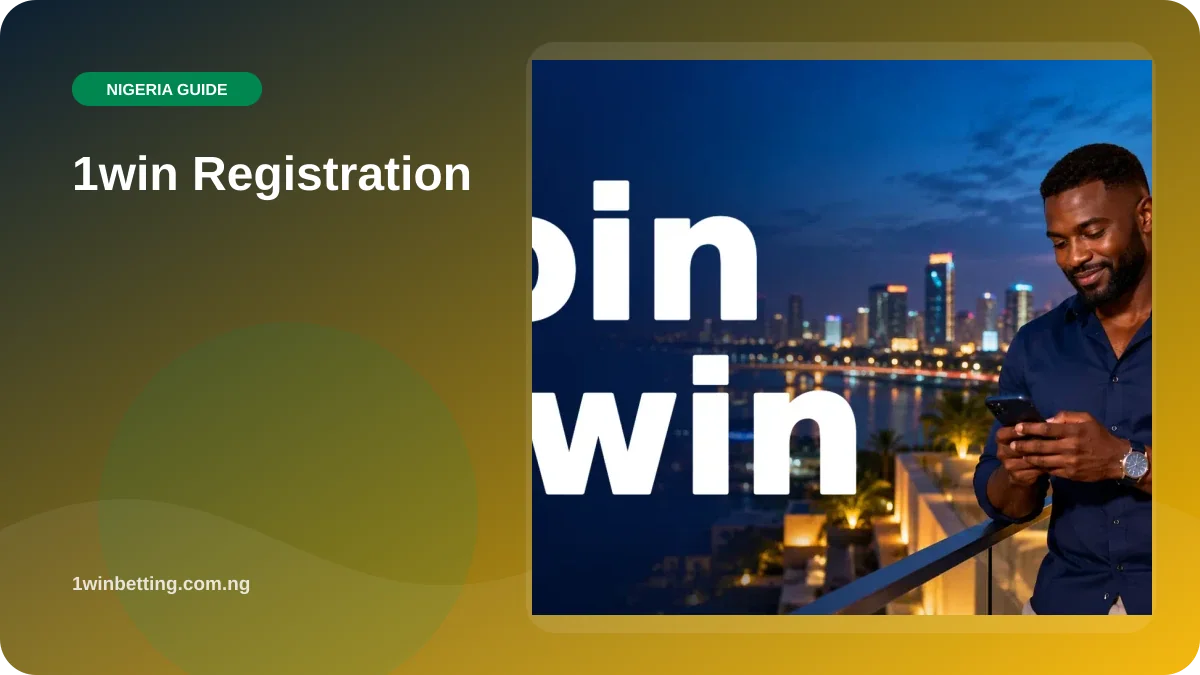 1win Registration illustration